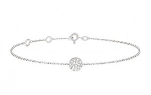 Bracelet Collection Pop, Or blanc, pavage 19 diamants