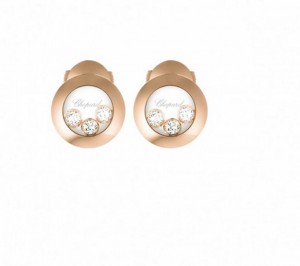 Boucles d'Oreilles Happy Diamonds or Rose Chopard