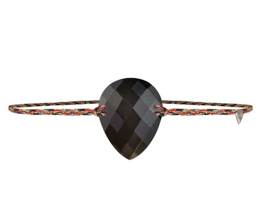 Bracelet cordon Amazone - Poire petit modèle - Pierre de Lune LAYONE