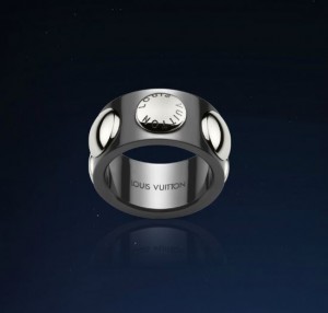 Bague Clous Céramique et Platine, Louis Vuitton