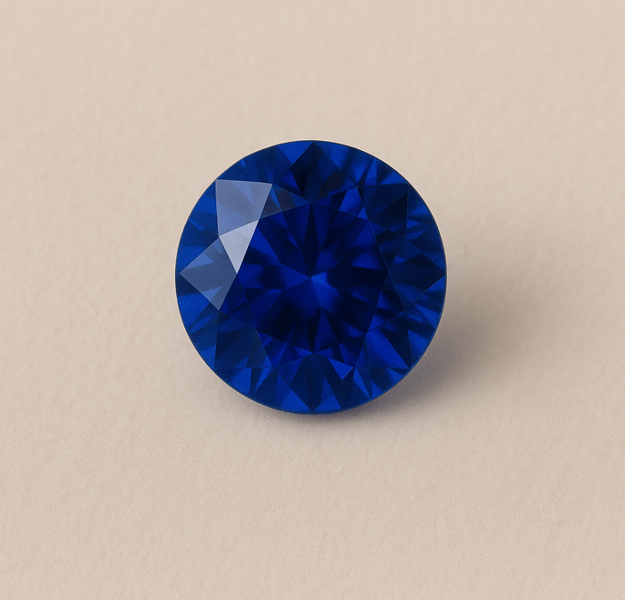 Saphir bleu profond